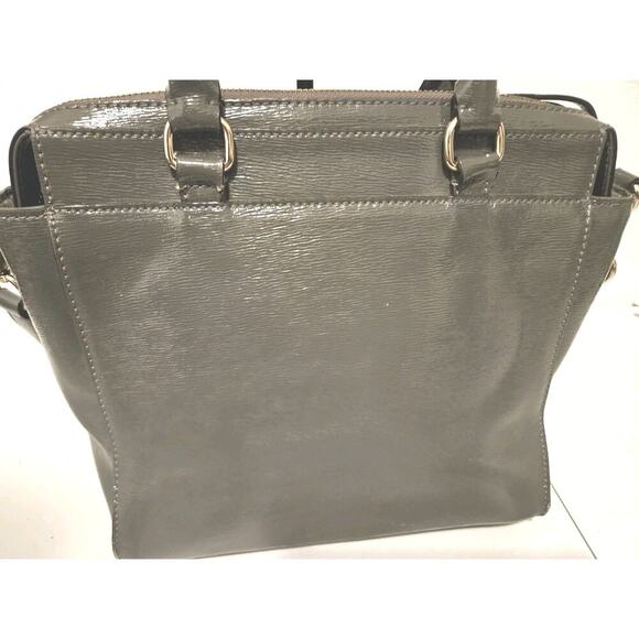 Kate Spade New York Beacon Court Jeanne Leather Gray Handbag Satchel 10x9 - Picture 10 of 15